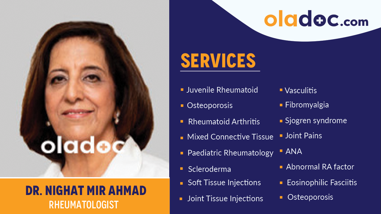 Services provided by dr nighat mir ahmad